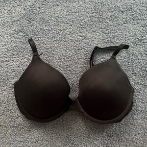 Victoria's Secret PINK Wear Everywhere T-Shirt Lightly Lined Black Bra 36B